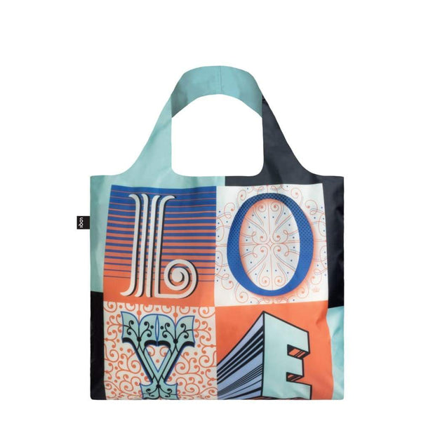 Loqi Reusable Shopping Bag Nartina Flor Collection - Love Default Loqi Reusable Shopping Bag