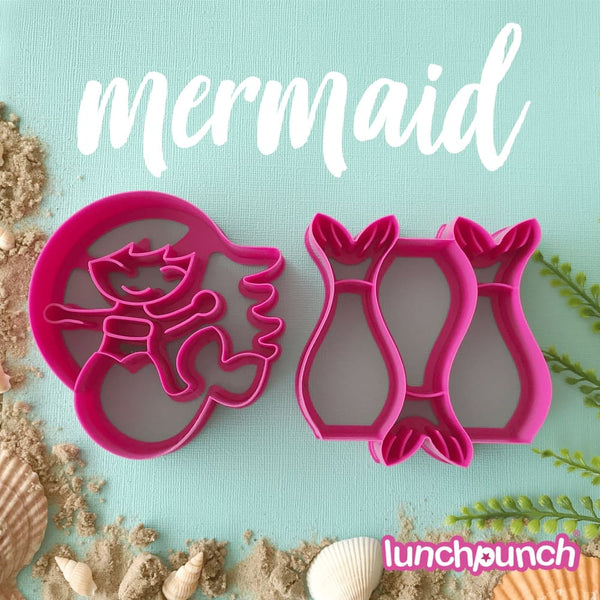 Lunch Punch Sandwich Cutters - Mermaid Lunch Punch Sandwich Cutter