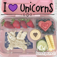 Lunch Punch®Pairs - I Love Unicorns (2Pack) Lunch Punch Sandwich Cutter