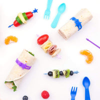 Lunch Punch Wrap Bands 5 Pack - Blue Lunch Punch Food Sticks