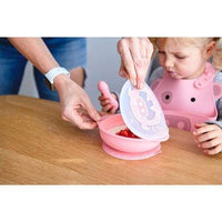 Marcus & Marcus Silicone Suction Bowl & Lid Pink Marcus & Marcus Silicone Bowl
