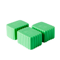 Medium Green Silicone Bento Small Rectangle Cups 3 Pack for lunchboxes baking & more! Little Lunchbox Co. Silicone Cases