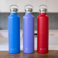 Montii Co Mega Insulated Drink Bottle 1000ml Grape Montii Stainless Steel Water Bottle