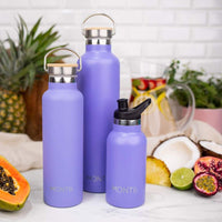 Montii Co Mega Insulated Drink Bottle 1000ml Grape Montii Stainless Steel Water Bottle