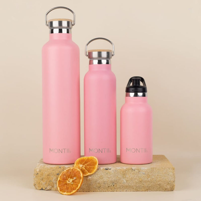 Mega Dishwasher Safe Insulated Drink Bottle 1000ml Strawberry by