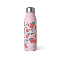 Monbento: Mb Genius Graphic Strawberry 500ml Monbento Stainless Steel Water Bottle