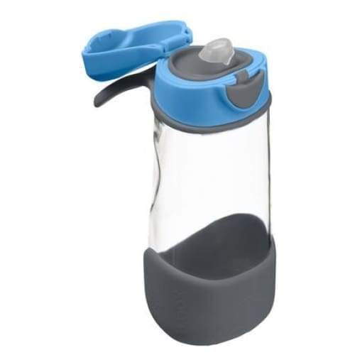 B.box Sport Spout Water Bottle Blue Slate B.Box Plastic Water Bottle