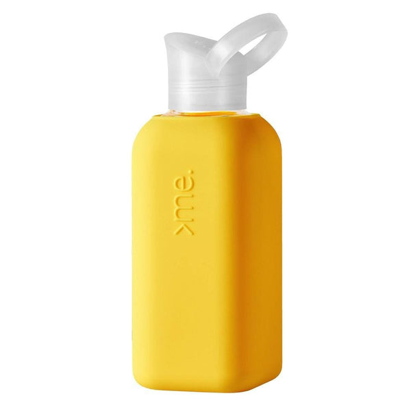 Squireme Chromatic Collection Glass Bottle 500ml Yellow Squireme Water Bottle
