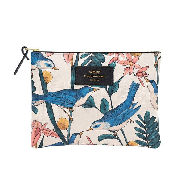 Wouf Large Pouch Birdies Wouf Makeup Bag